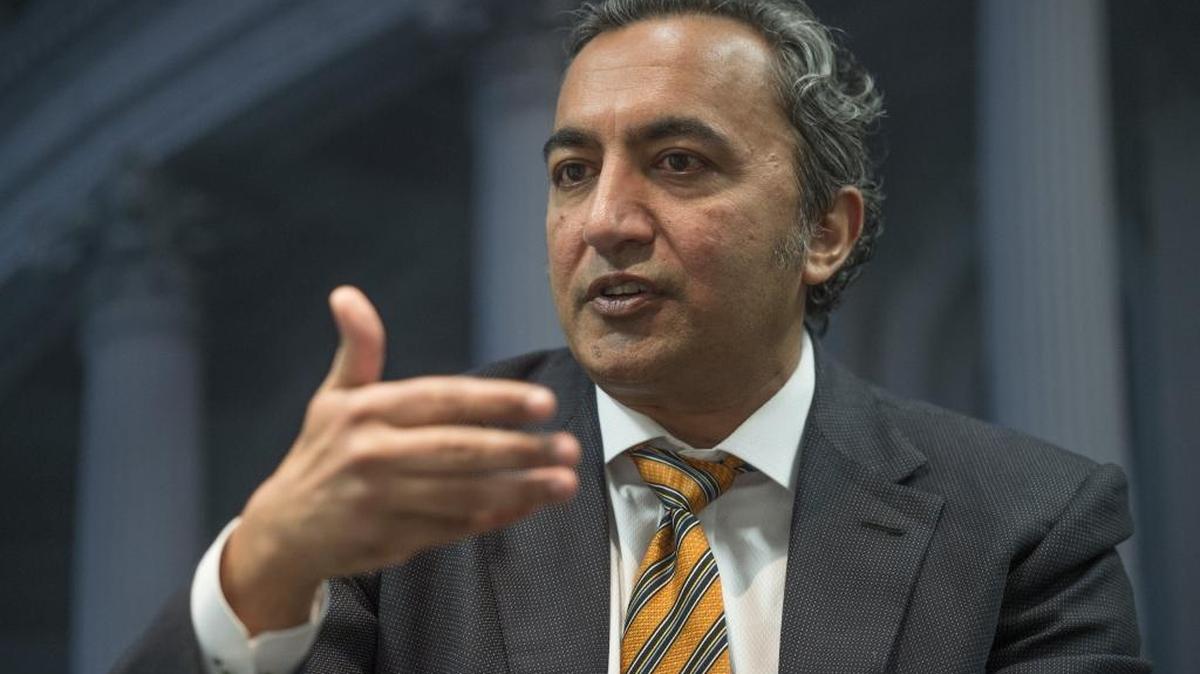 Rep. Ami Bera visits the Capitol Bureau. on Tues., Mar., 8, 2016 in Sacramento, Calif.