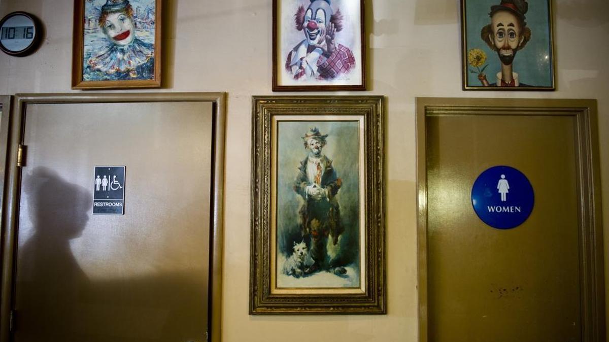 The restrooms at Pancake Circus in Sacramento. A new bill would require businesses to identify any single-occupancy bathrooms as ‘all-gender.’