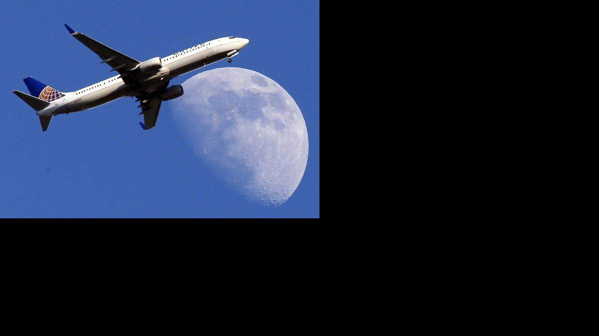 A United Airlines jet.