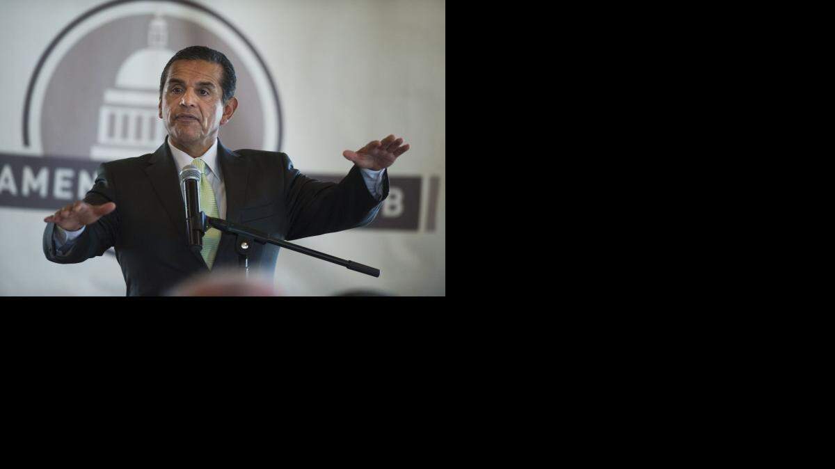 
Former Los Angeles Mayor Antonio Villaraigosa at a Sacramento Press Club lunch in 2011. California Sen. Barbara Boxer's announcement not to seek a fifth term has unleashed a long-expected wave of speculation about who will challenge for the seat.
