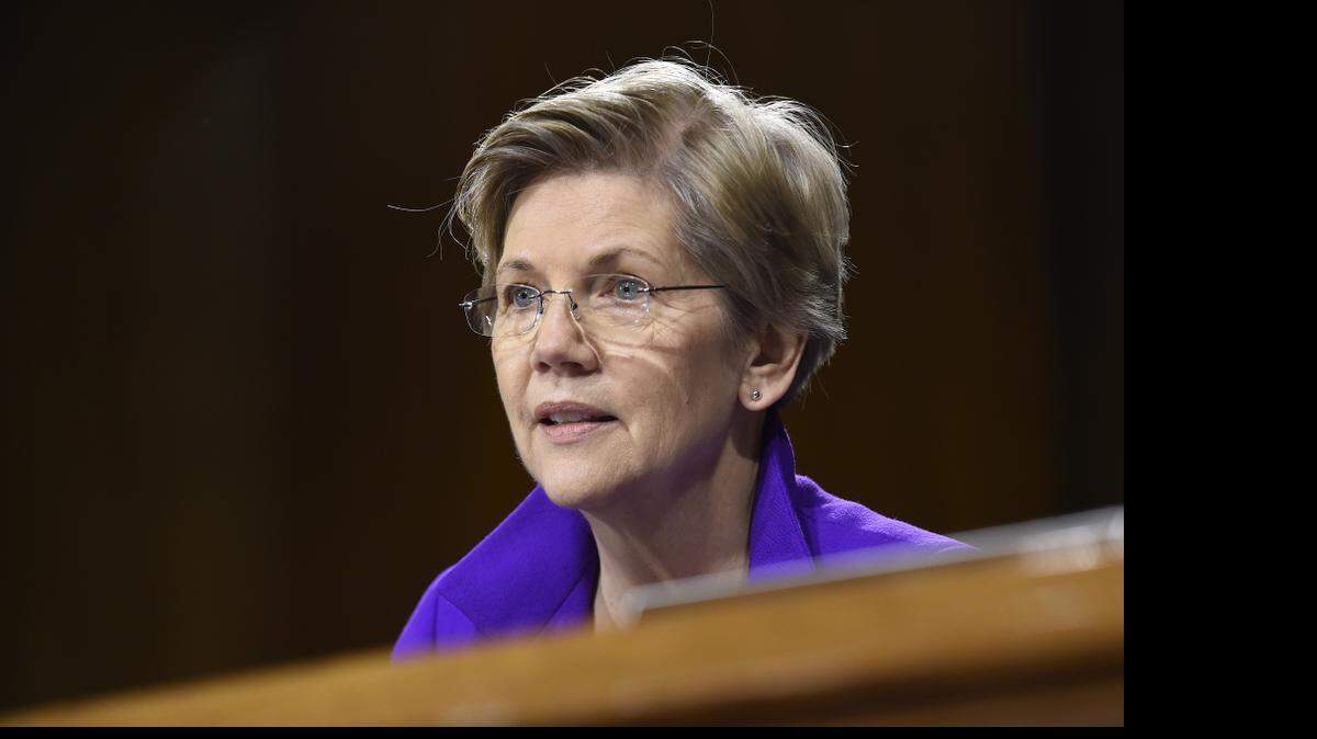 
In this Feb. 24, 2015 file photo, Sen. Elizabeth Warren, D-Mass. is seen on Capitol Hill in Washington.
