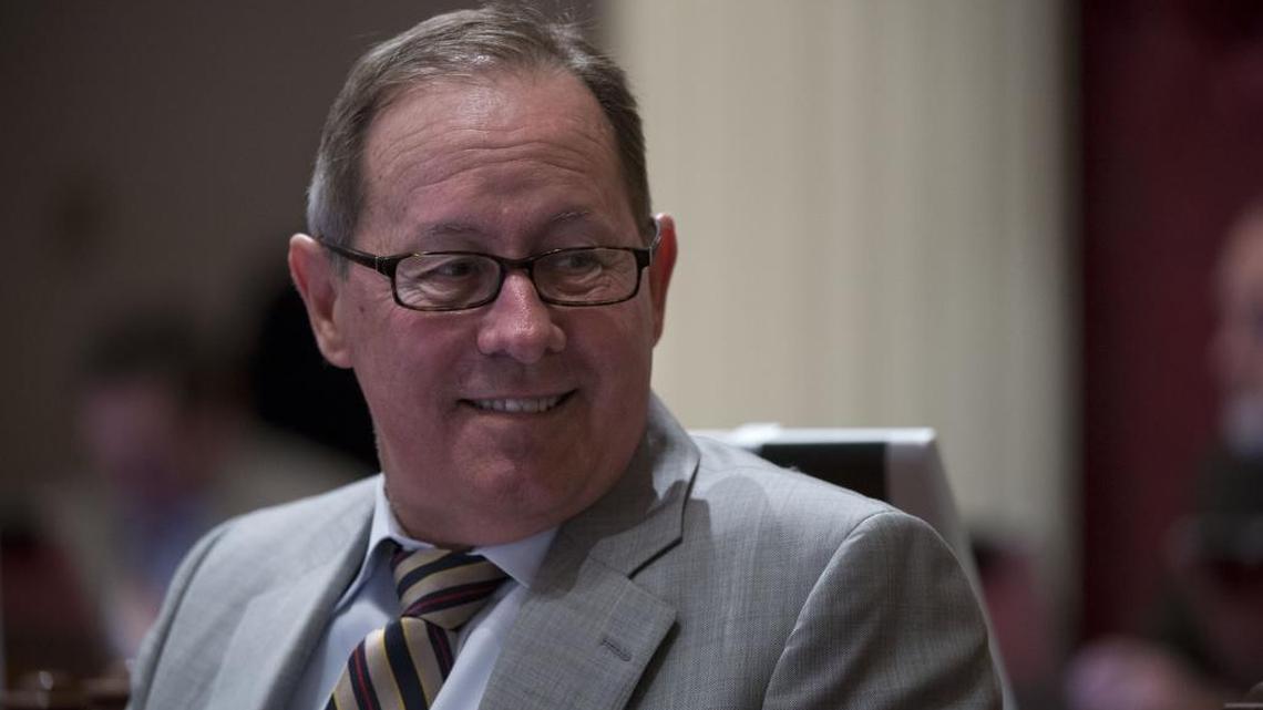 The Senate settled with a former district employee of Sen. Tom Berryhill, R-Modesto, seen here in 2013.