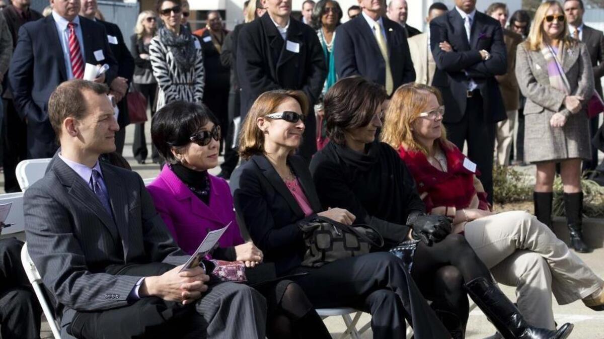 In 2013, then-Sacramento Councilman Kevin McCarty, left, and Sacramento Mayor Kevin Johnson, right, spoke at the unveiling of St. John's Shelter for homeless women and children. McCarty plans to introduce a bill requiring sexual harassment training for local elected officials.