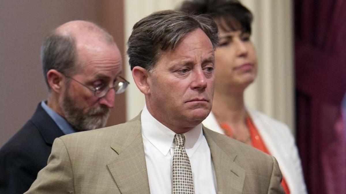 In this photo taken Monday, July 17, 2017, is state Sen. Josh Newman, D-Fullerton in Sacramento, Calif. (AP Photo/Rich Pedroncelli)