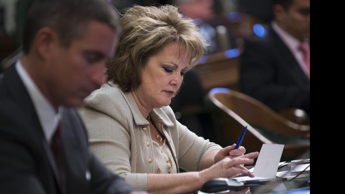 
Assemblywoman Shannon Grove, R-Bakersfield, during session in the Assembly chambers on March 11, 2013.
