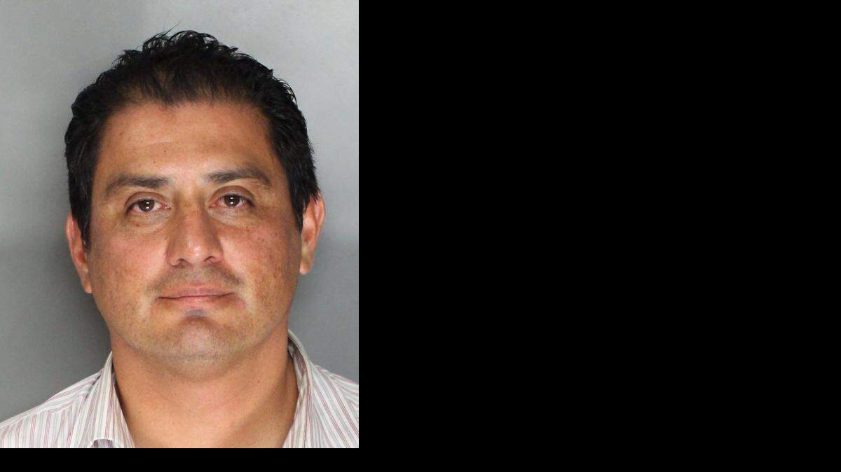 
This photo provided by the Sacramento County Sheriff's Department shows the booking photo of state Sen. Ben Hueso, D-San Diego.
