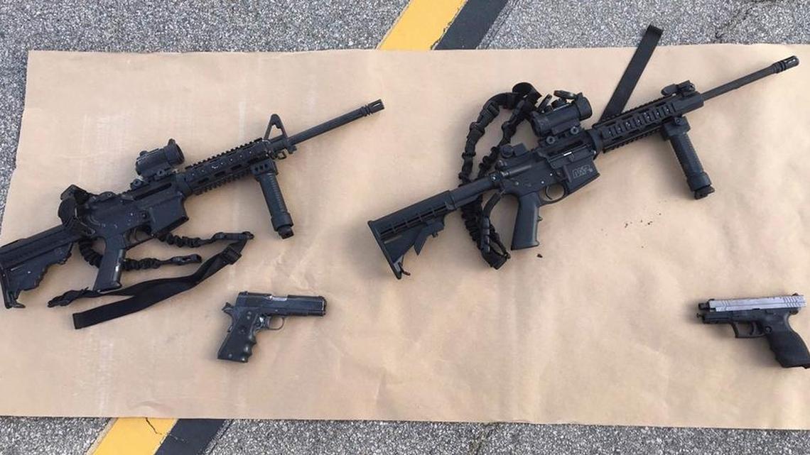 The weapons police say were used by suspects in last week’s mass killings were reportedly purchased legally despite the state’s strict gun laws.