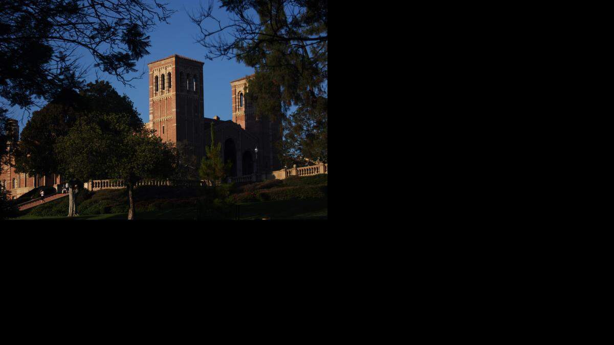 
Royce Hall towers over the UCLA campus in Westwood last year.
