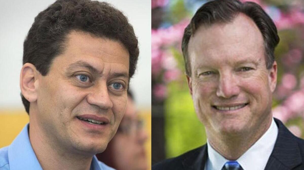 Victor Bekhet, left, and Kirk Uhler, right, are running for Placer County supervisor in District 4, which covers Granite Bay and parts of Roseville. The race has become a fight over development rules as Bekhet says the area should remain more rural, while Uhler says it is reasonable for builders to seek changes that allow more homes.