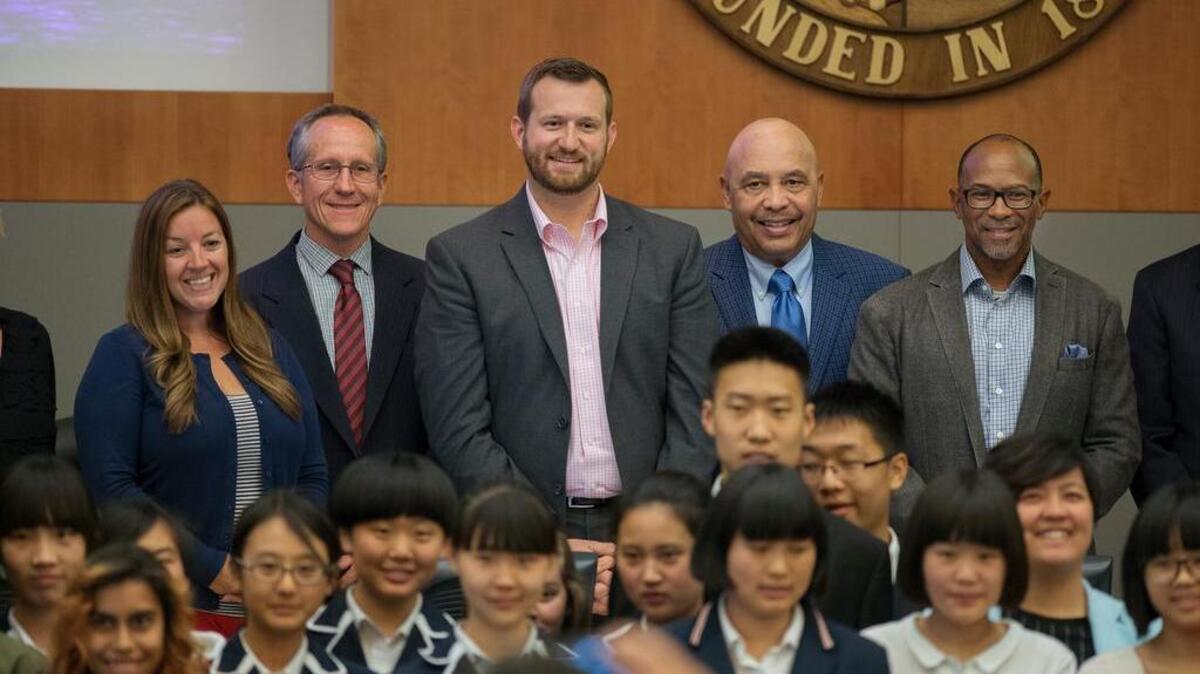 Larry Carr, second from right.