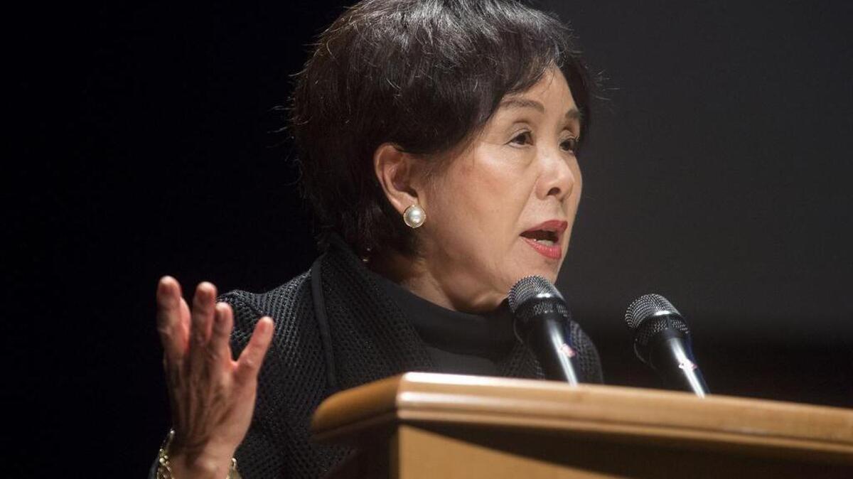 6th District Congresswoman Doris Matsui speaks during the UC Davis Convocation event at the Mondavi Center at UC Davis on Tuesday, September 22, 2015.