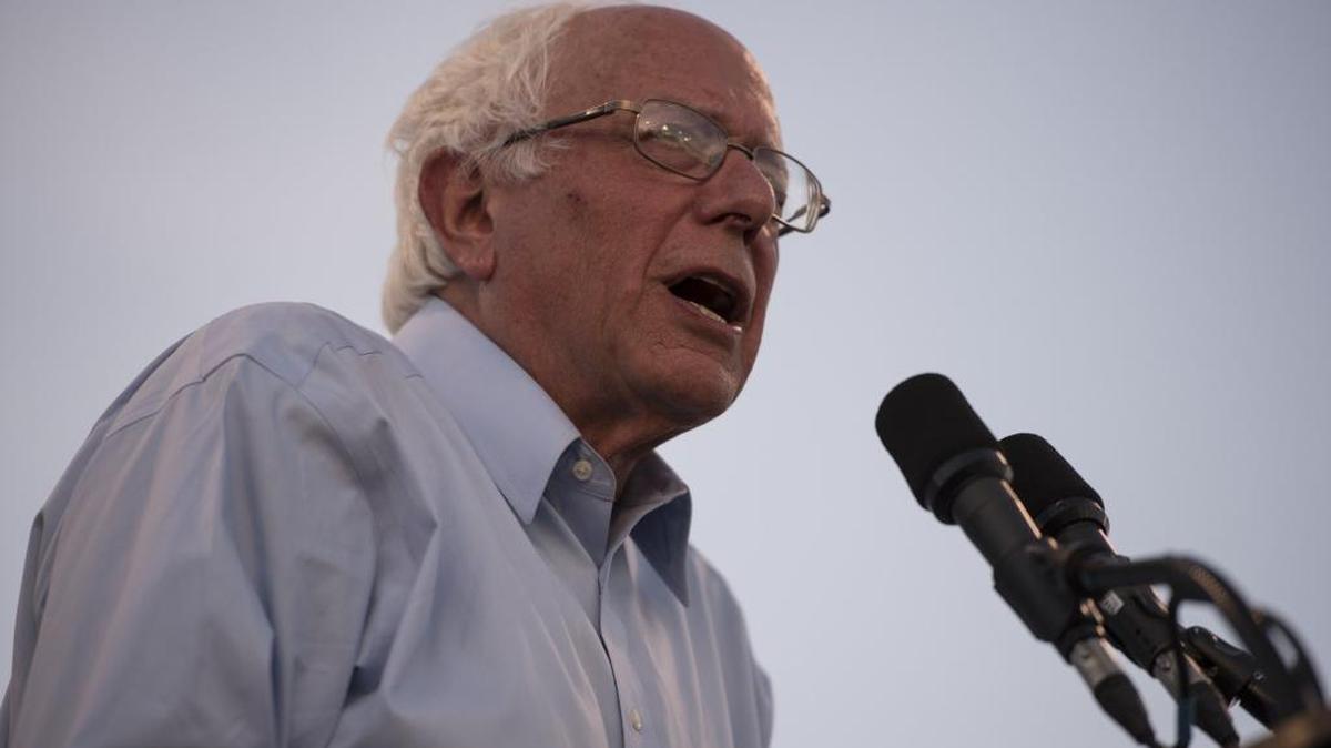 Bernie Sanders campaigns at a rally at Hutchinson Intramural Field at UC Davis in Davis, Calif. on Wednesday, June 1, 2016.