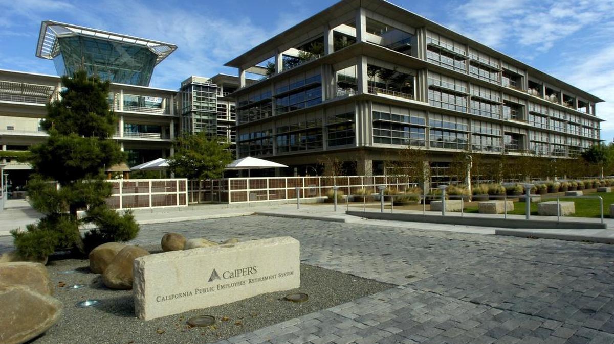 The CALPERS building in downtown Sacramento.