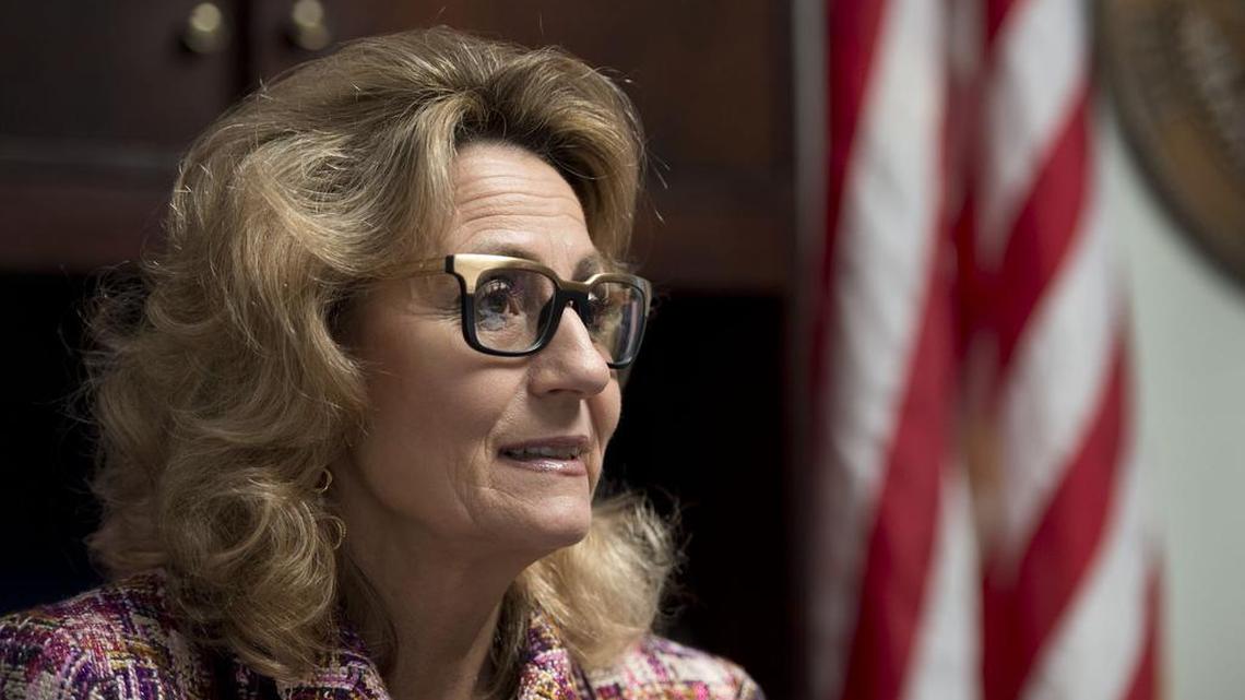 Marybel Batjer in her office near the Capitol in 2013.