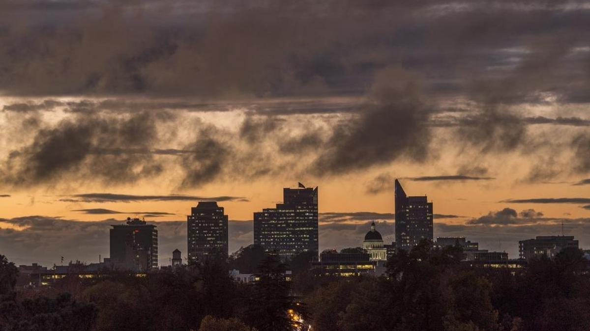 The Sacramento skyline seen on Dec. 20, 2017.
