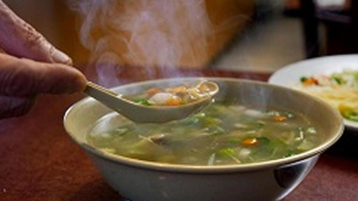 
Harry's "Cold or Flu" Chicken and Vegetable Soup at Harry's Café in Sacramento.
