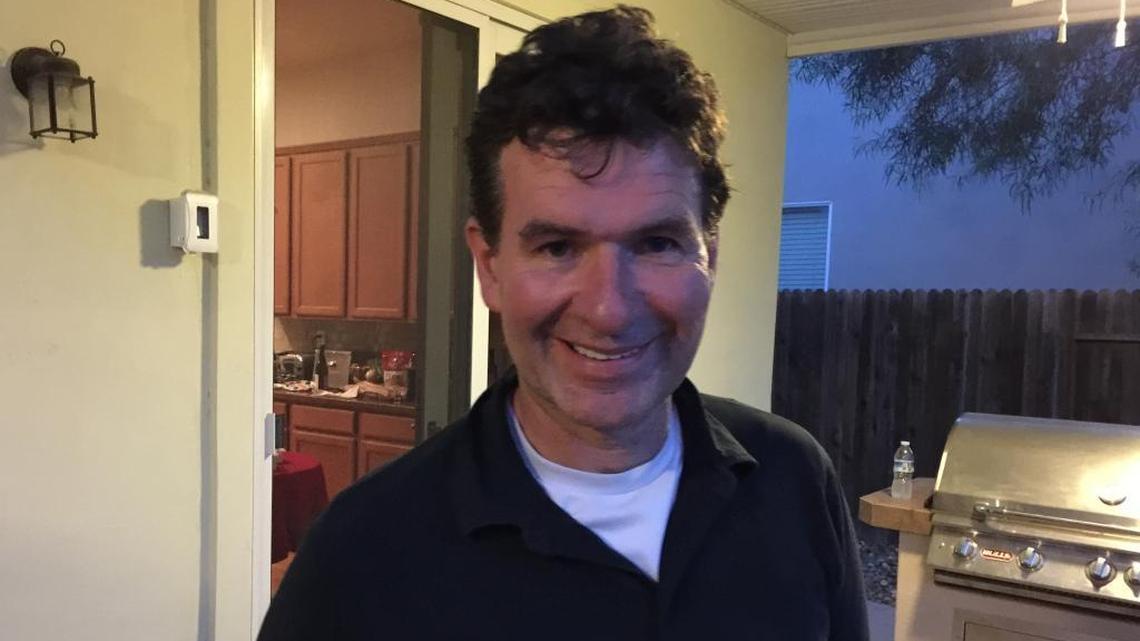 James Zamora smiles at a friend’s going-away party in August 2015.