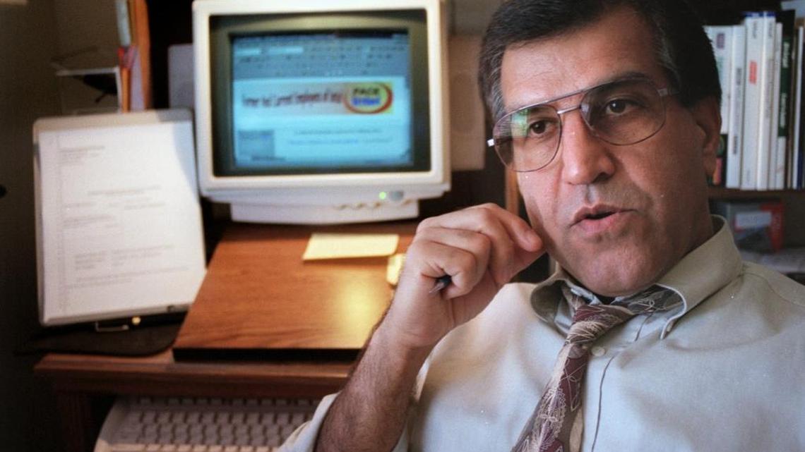 
Ken Hamidi at his home office in Citrus Heights.
