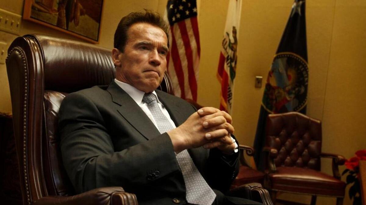 Former California governor Arnold Schwarzenegger in December 2010 at the state capital in Sacramento, Calif. Schwarzenegger has said he would have run for president had be been born in the United States.