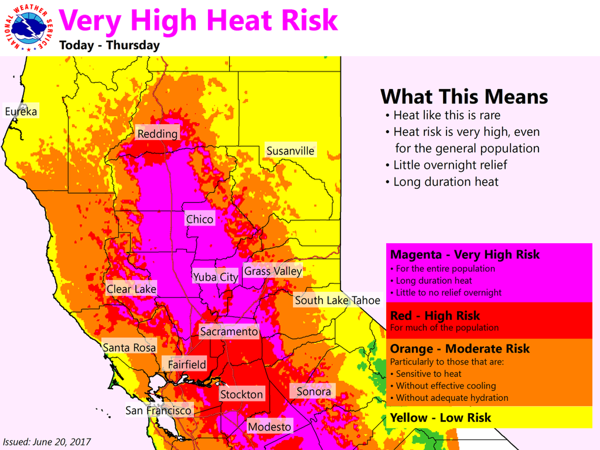 Hot temperatures to continue in the north state.