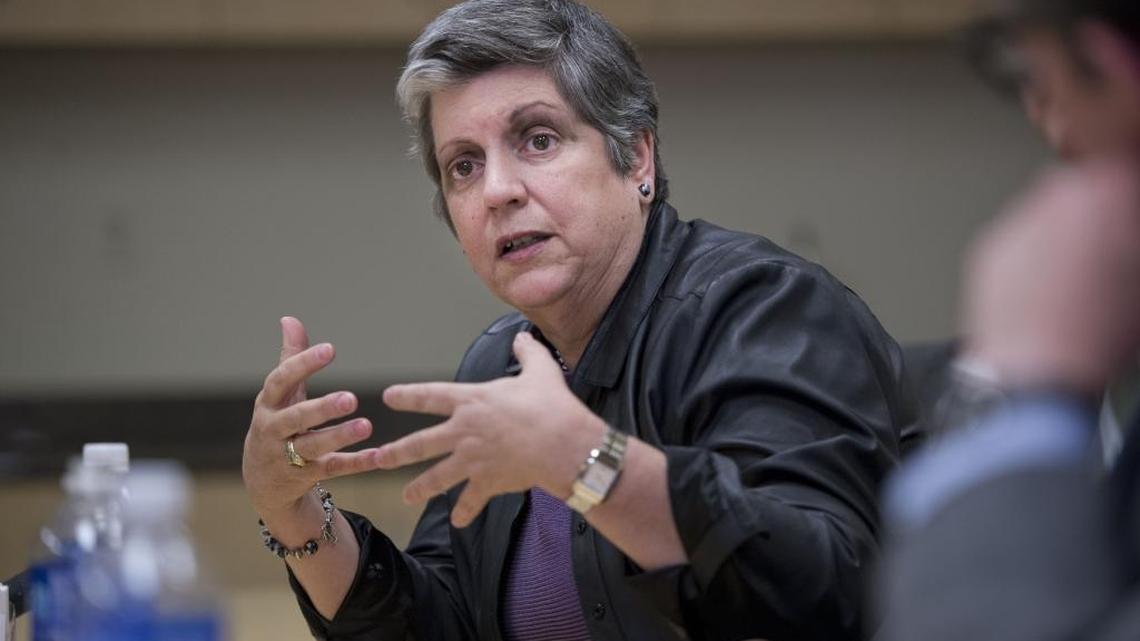 Janet Napolitano is the first woman president of the statewide University of California, where women constitute 42 percent of UC’s senior management group.