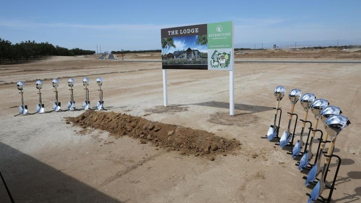 The future site of The Lodge at Riverstone, the first of several resort-style clubhouses coming to the 2,000-acre master-planned community in southeast Madera County.