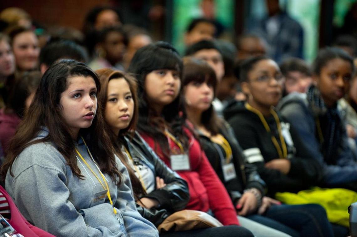Ninth-graders from Kennedy High School visit Sacramento City College in 2012 as part of a program to expose high school students to higher education.