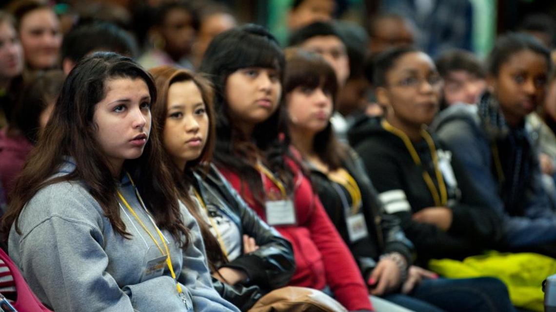 Ninth-graders from Kennedy High School visit Sacramento City College in 2012 as part of a program to expose high school students to higher education.