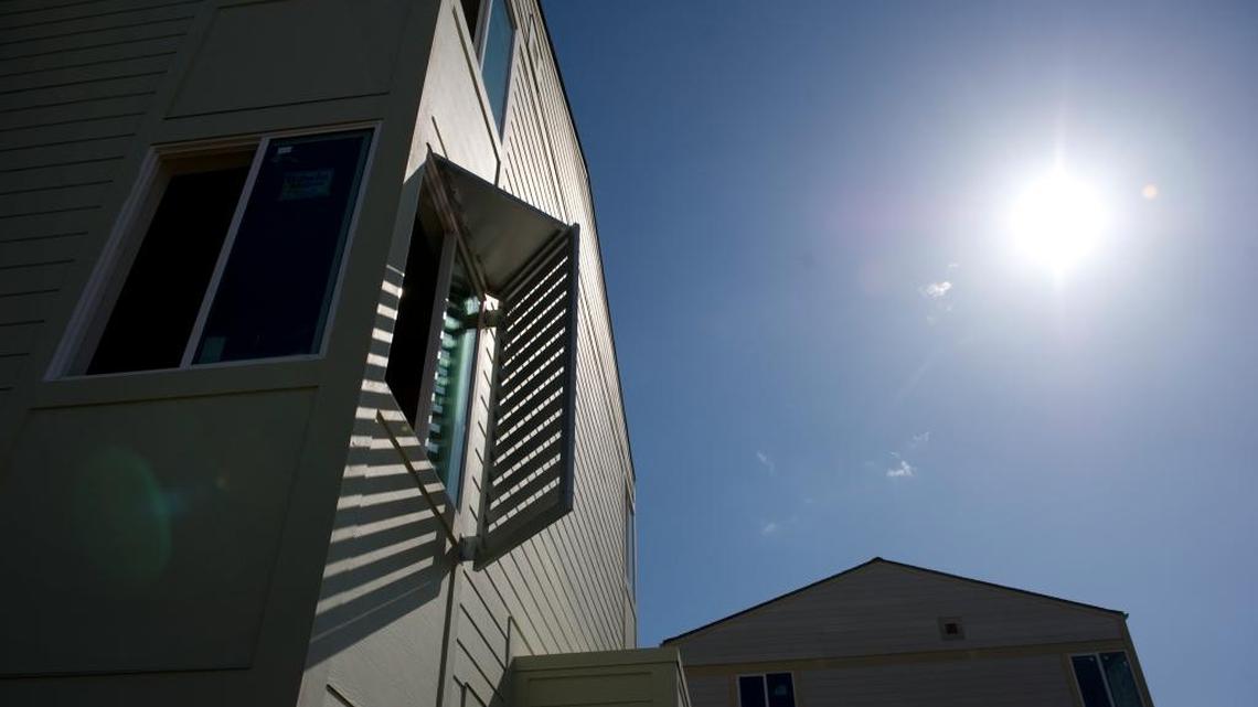 Student housing in Davis generates its own energy using rooftop solar panels.