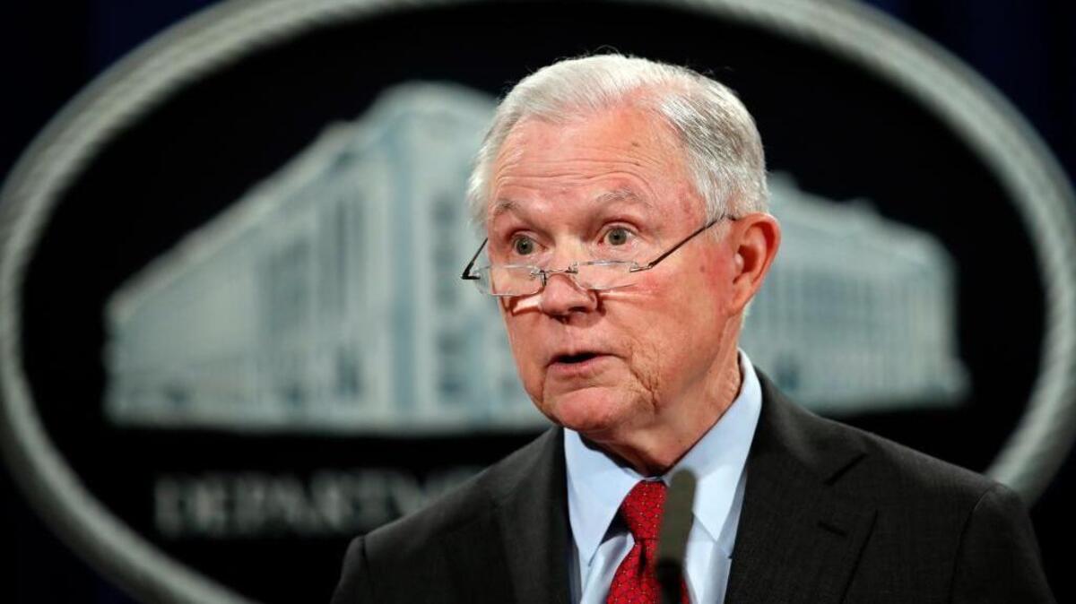 United States Attorney General Jeff Sessions, shown here in December, has rescinded Obama-era directives that discouraged enforcement of federal marijuana laws in states that had legalized the substance. (AP Photo/Carolyn Kaster, File)