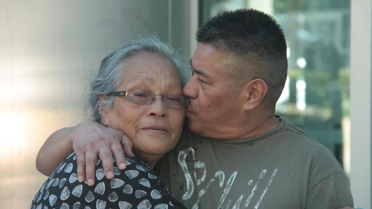 Sacramento house painter Amado Gomez Renderos, 63, who fled to the U.S. from Salvadoran death squads in the 1980s, and his wife Maria Martinez Renderos, 69, reunited on Friday, June 22, 2018, after a 2-day DUI sentence turned into a 10-month imprisonment by ICE.