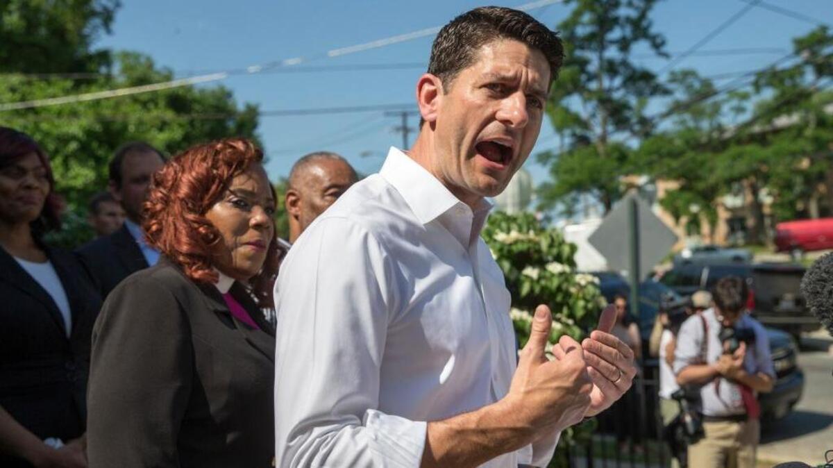 House Speaker Paul Ryan, a Republican who has endorsed Donald Trump, says Trump’s comments about an American-born judge of Mexican heritage are the “textbook definition of a racist comment.”