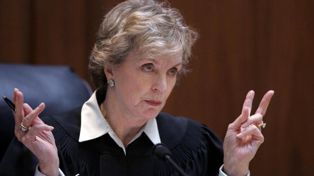 California Supreme Court Justice Kathryn Werdegar, appointed by Republican Gov. Pete Wilson, retired Aug. 31, 2017. Her replacement has yet to be named by Gov. Jerry Brown. (AP Photo/Paul Sakuma, pool)