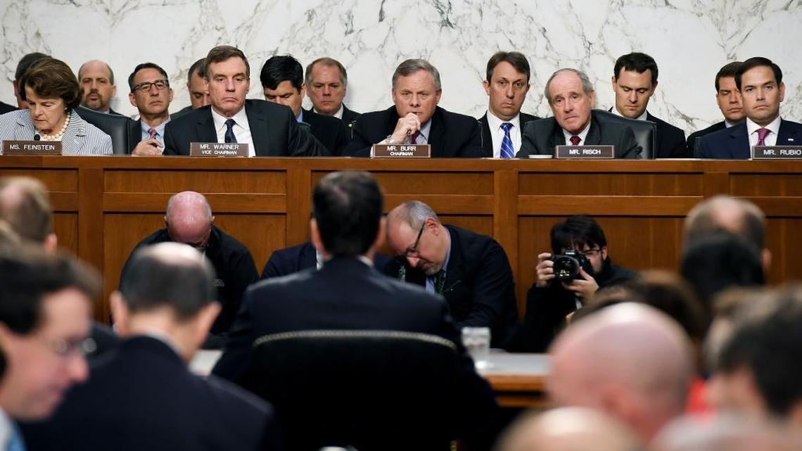 The Senate Intelligence Committee hears from fired former FBI Director James Comey.