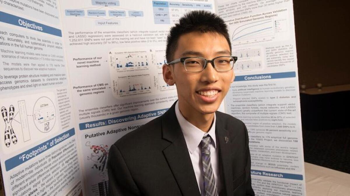 
 San Jose high school student Andrew Jin was one of many Californian semifinalists, and one of three 
$150,000 top prizewinners at the Intel Science Talent Search. 
