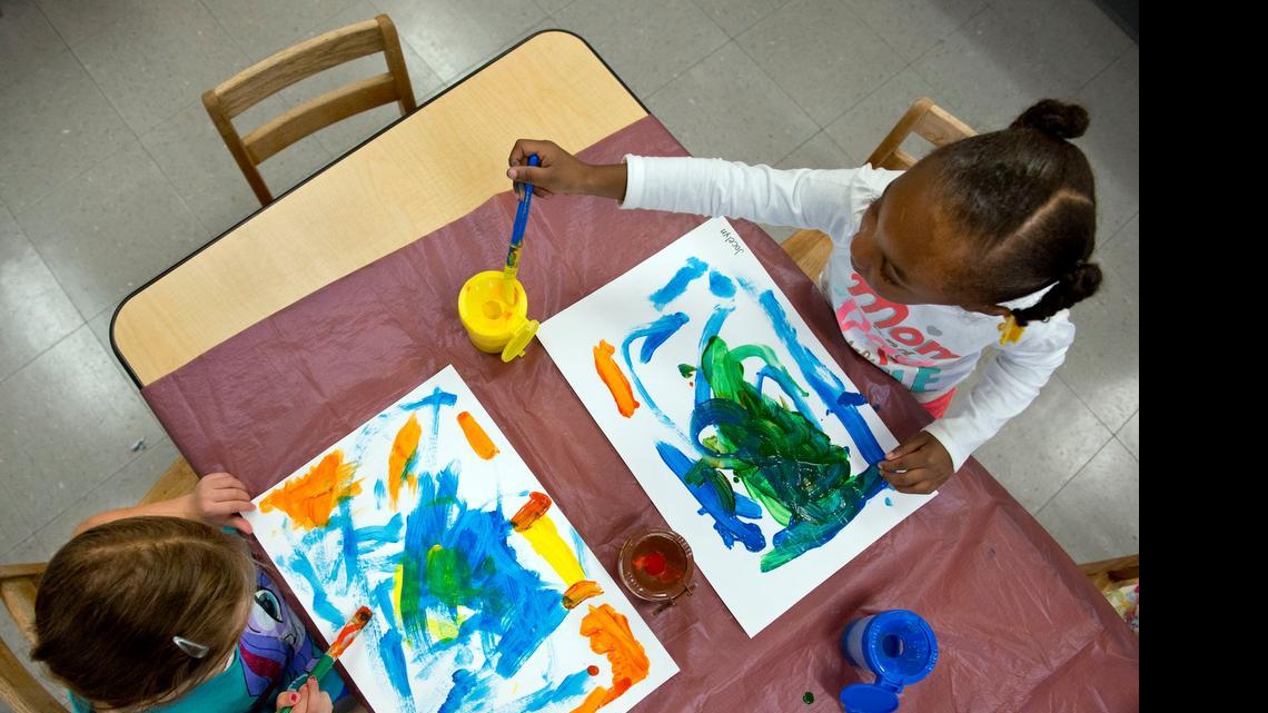 
A battle over earmarked state money has pitted teachers against advocates for day care and preschoolers, like these little ones in a Sacramento Head Start.

