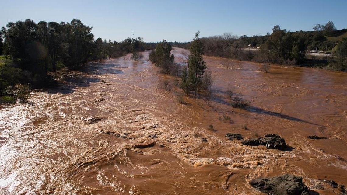 The Feather River from atop the Blarsden Graeagle Road Bridge on Feb. 11.