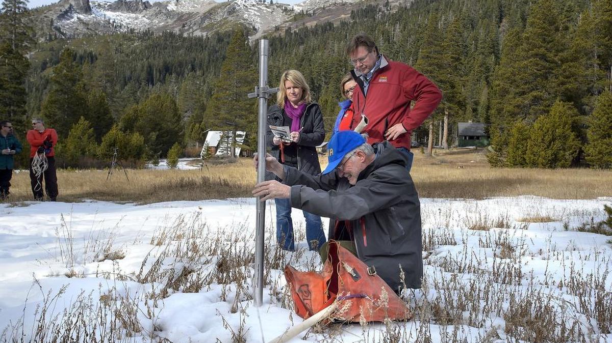 The California Department of Water Resources conducts the first 2018 snow survey on Jan. 3. Despite a big storm this week, California will likely face another drought, sooner or later.