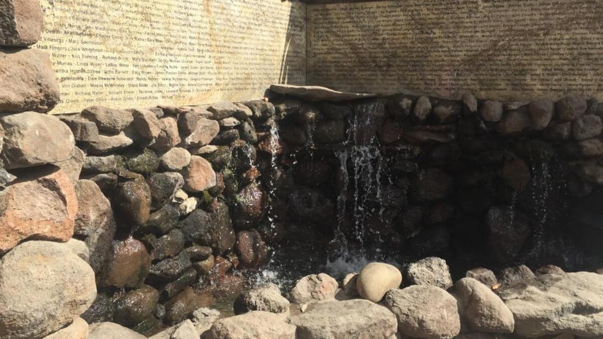The Memorial Wall at Loaves & Fishes’ Friendship Park was built in 1990. The slabs of marble bear the names of hundreds of homeless people who’ve died in Sacramento over the years. Loaves & Fishes recently broke ground on a new Friendship Park that will have a new Memorial Wall.