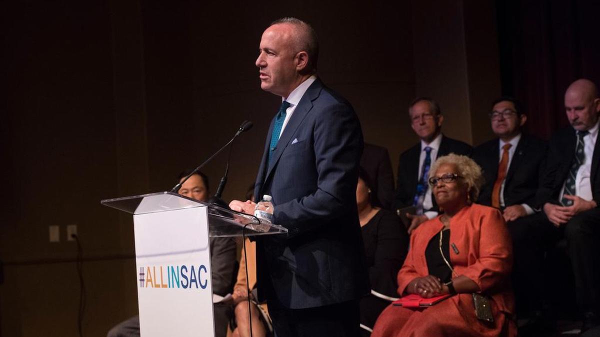 Sacramento Mayor Darrell Steinberg wants voters to extend a half-cent addition to the sales tax, and add another half-cent. The City Council votes Tuesday on whether to put the tax measure on the Nov. 6 ballot.