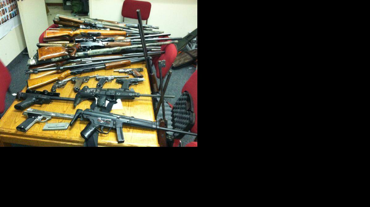 
Guns seized in 2012 by Department of Justice agents from individuals in the Armed Prohibited Persons System database.
