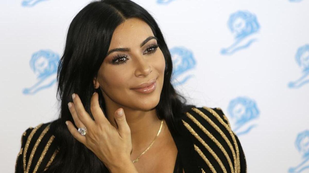 
Kim Kardashian in Cannes in June. The Food and Drug Administration didn’t look kindly on a social media post promoting a morning sickness drug. 
