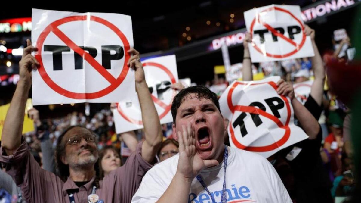 Bernie Sanders supporters yelled, jeered and protested Hillary Clinton during the first day of the Democratic National Convention in Philadelphia on Monday, July 25, 2016.