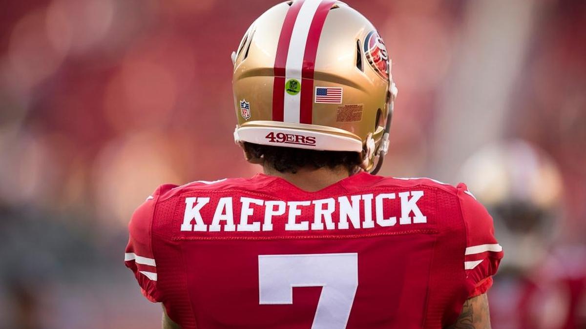 San Francisco 49ers quarterback Colin Kaepernick during a preseason game against the Green Bay Packers. He again refused to stand during the national anthem.