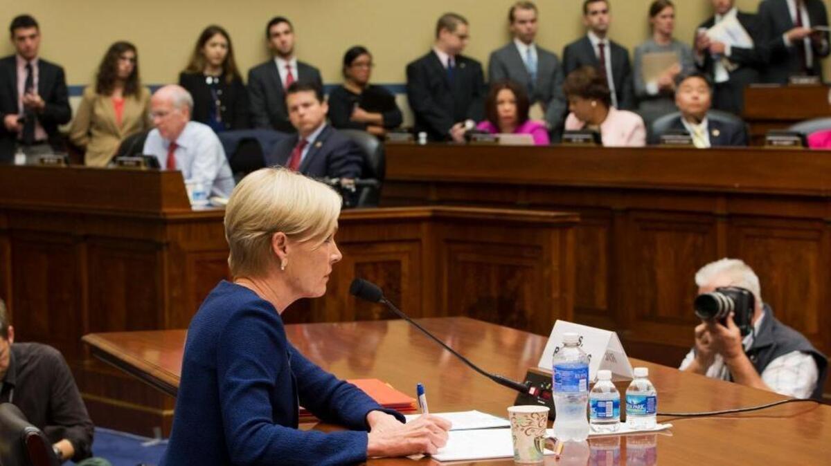 
Planned Parenthood Federation of America President Cecile Richards testifies on Tuesday before the House Oversight and Government Reform Committee.
