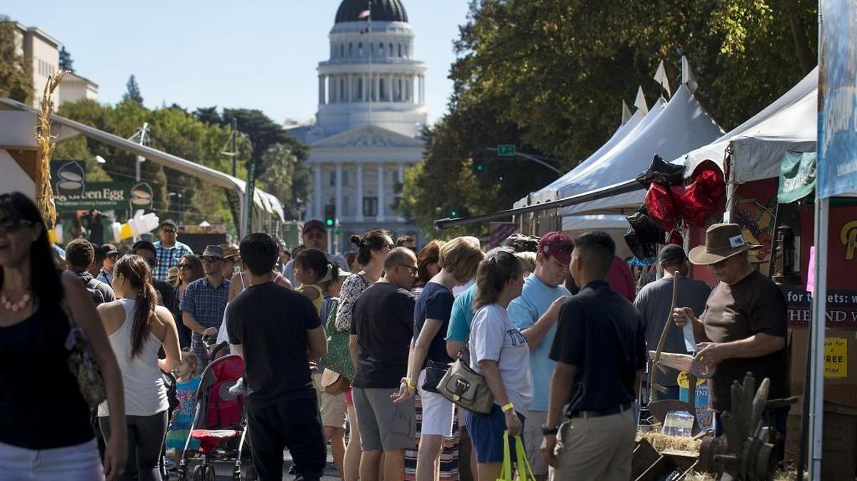 Visitors crowd Capitol Mall during the Farm-to-Fork Festival last September. Some downtown leaders are again pushing for a makeover of the mall.