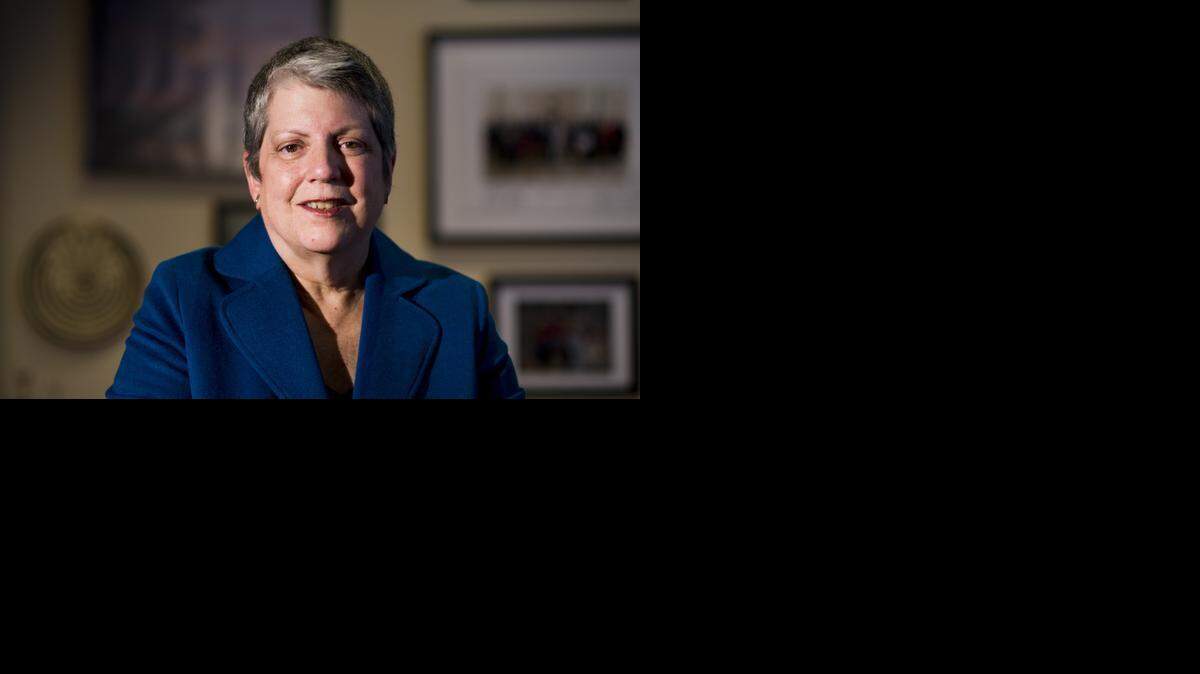 
UC President Janet Napolitano at her office in Oakland last year.
