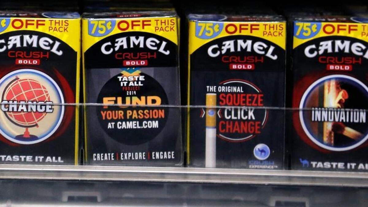 
The Food and Drug Administration banned sales of Camel Crush Bold and three other cigarette brands from Reynolds American Inc.
