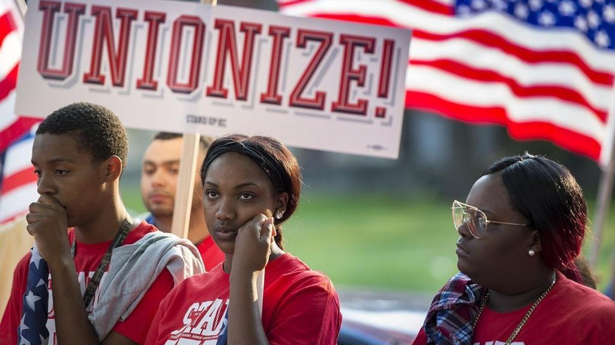 A Labor Day rally in Kansas City, 2017.