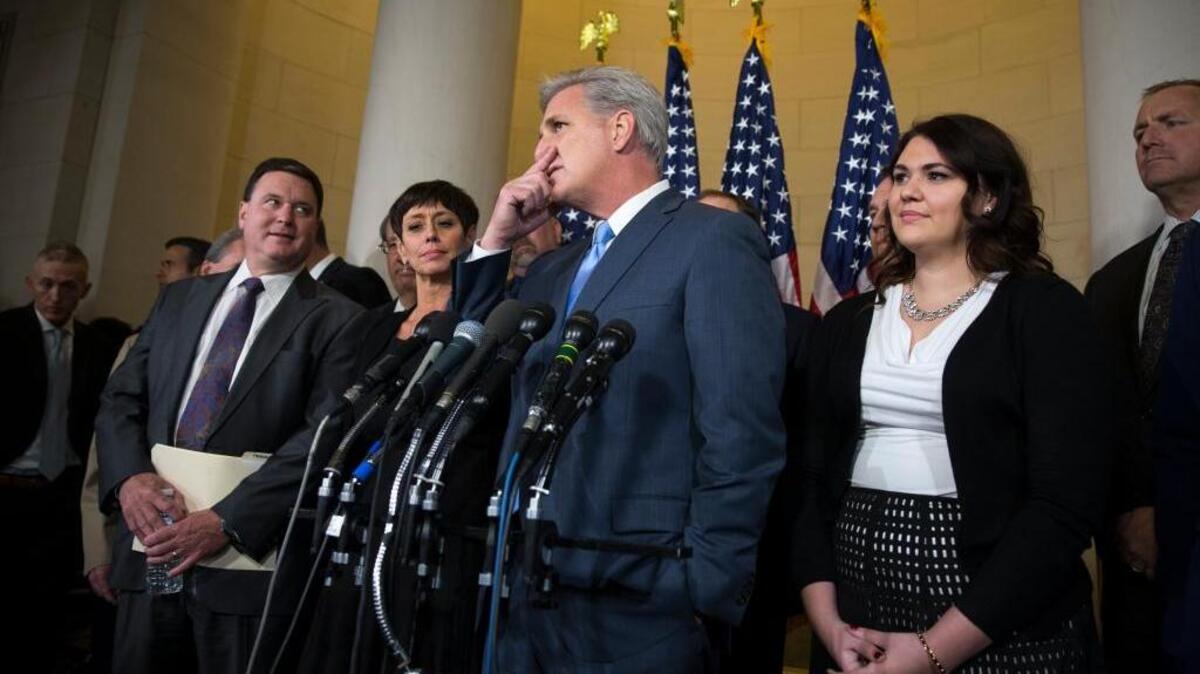 
House Majority Leader Kevin McCarthy drops out of the race to replace House Speaker John Boehner. He said he didn’t want to lead a GOP conference that was less than united.
